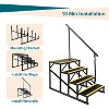 2/3/4/5 Step RV Step Stool with Handrail – Portable Pool Ladder with Non-Skid Tapes, Camper Steps for RV, Mobile Home - 4 of 4