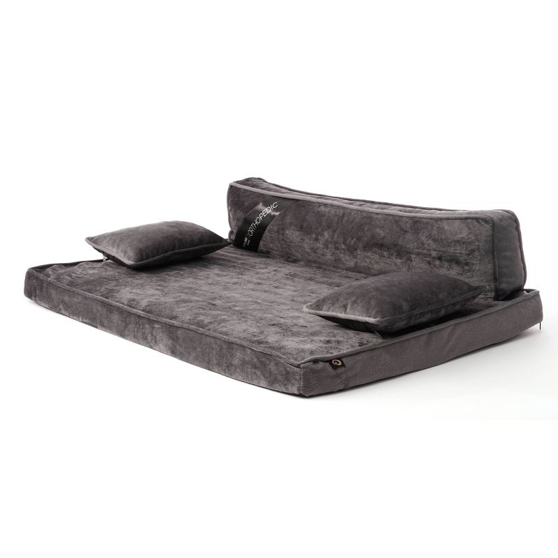 Precious Tails Modern Sofa Cat and Dog Bed - M - Gray, 2 of 8