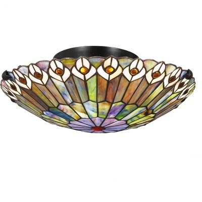 Quoizel Lighting Watkins 2 - Light Semi-Flush Mount in  Vintage Bronze