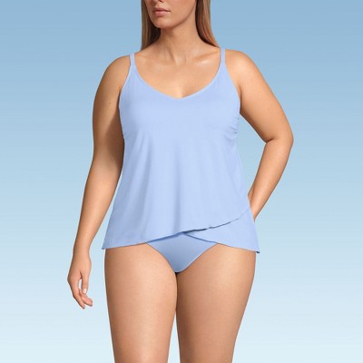 Lands' End Women's Tulip Hem Tankini Top