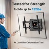 Pipishell UL Listed Full Motion TV Wall Mount for 42-84" TVs (up to 132 lbs), Fits 12"/16" Studs, Tool-Free Tilt, Max VESA 600x400mm - 4 of 4