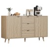 Density Board Pine Wood Chest - 3 Drawers, Double Door, Sturdy Storage, Compact Design, Multi Drawer Chest - 4 of 4