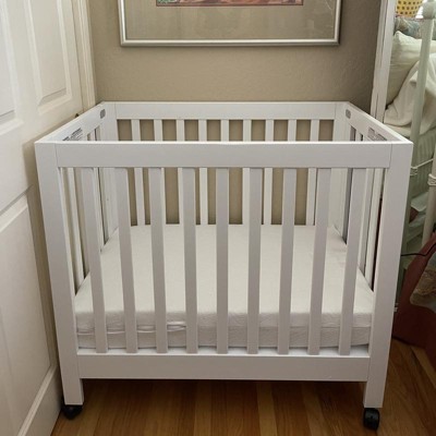 Babyletto origami outlet mini crib white