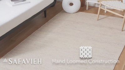 Handmade Tufted Beige Wool Square Area Rug