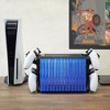 ionX Video Game Storage Stand Fits 4 Controllers for Playstation 5 4 PS5 PS4 / Xbox 360 One X S/ Game Cases Blu-Ray and DVD, Holds 15 Cases (Black) - 2 of 4
