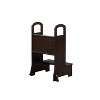 Home Imports Emporium Kids Kitchen Step Stool with Non-slip Mat in Espresso - 4 of 4