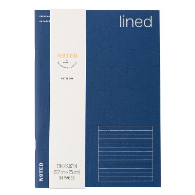 Noted by Post-it Soft Cover Lined Notebook Cobalt Blue 64 Pages
