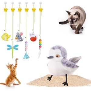 Potaroma Flapping Sandpiper and 6 Pcs Hanging Cat Toys - 1 of 3