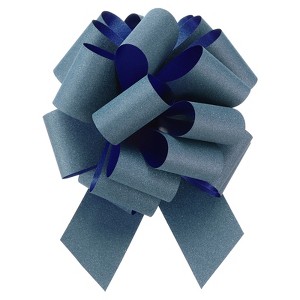 Unique Bargains Christmas Presents Bright Large Pull Bow Ribbons Glitter Gift Wrapping 10 Pcs - 1 of 4
