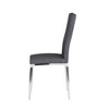 Chintaly Imports,Modern Curved-Back Upholstered Side Chair - Set of 4 - 3 of 4