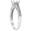Pompeii3 Vintage 1/5ct Semi Mount Engagement Ring Setting 14K White Gold - 2 of 4