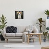 Stupell Industries Floral Llama on Black Framed Giclee Art - 2 of 4