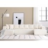 133.45" U-Shaped Modular Sectional Sofa, 4-Seater Corduroy Couch with 2 Chaise Lounges, 8 Pillows, Striped Fabric Upholstered Sofa for Living Room - 2 of 4