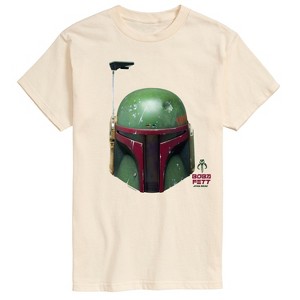 Men's - Star Wars - Boba Fett Helmet Short Sleeve Graphic T-Shirt - 1 of 3