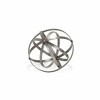 HomeRoots 8" Speckled Gray Metal Orb Decorative Tabletop Sculpture - 3 of 4
