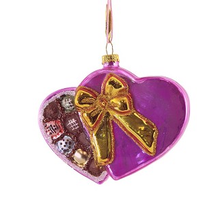 Cody Foster 3.5 Inch Chocolate For Your Sweetheart Valentine's Day Candy Food Heart Tree Ornaments - 1 of 3