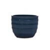 VisioGear 4 Pieces Ceramic Flowerpot, Modern Planter for Patio, Garden or Windowsills, Antique Blue, 14.2"*14.2"*11.5" - 4 of 4