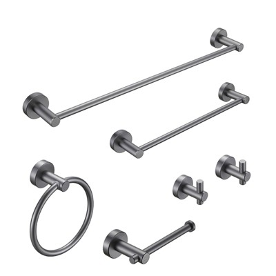 SEVOBAL Bathroom Towel Holders Durable Rust-Resistant Hardware Kit in Modern Aesthetic for Bathroom and Home, Gray, 25.08"*8.15"*2.56"