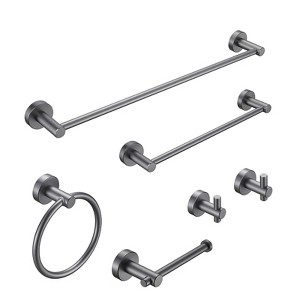 SEVOBAL Bathroom Towel Holders Durable Rust-Resistant Hardware Kit in Modern Aesthetic for Bathroom and Home, Gray, 25.08"*8.15"*2.56" - 1 of 4