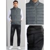 Lars Amadeus Men's Casual Stand Collar Zip Up Sleeveless Winter Vest - 4 of 4