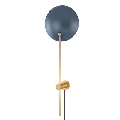 Troy Lighting Leif 1 - Light Sconce in  Patina Brass/Soft Blue
