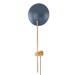 Troy Lighting Leif 1 - Light Sconce in  Patina Brass/Soft Blue - 1 of 1