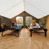Disc-O-Bed Extra Large Outdoor Convertible 2 Person Bench and Double Camping Cot Portable Bed for Adults, Tan - 4 of 4