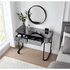33.9" Makeup Vanity Desk with Mirror and Lights, Vanity Table with 2 Drawers & Open Shelf, Dressing Table with Charging Station for Bedroom Silver - 4 of 4