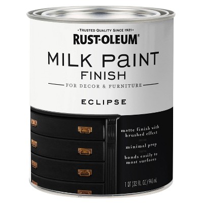 Rust-Oleum 2pk Milk Paint Eclipse Quart