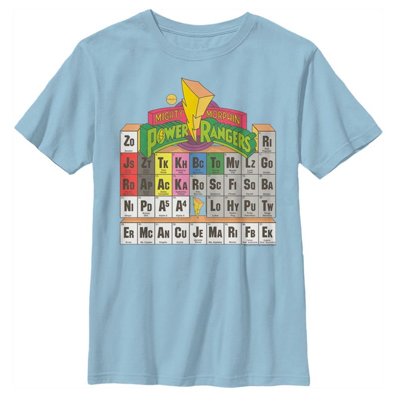 Boy's Power Rangers Periodic Table of Heroes T-Shirt, 1 of 5