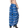 LA LEELA Women's Long Holiday Swimsuit Beachwear Sarong Swimwear Wrap Cover up Wraps One Size Blue, Tie Dye Design - 3 of 4