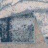LunaLulinlk 84'' Abstract Wave Area Rug Blue - 4 of 4