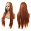 Unique Bargains Women Long Straight Hair Lace Front Wigs with Wig Cap 24" 1PC - 3 of 4