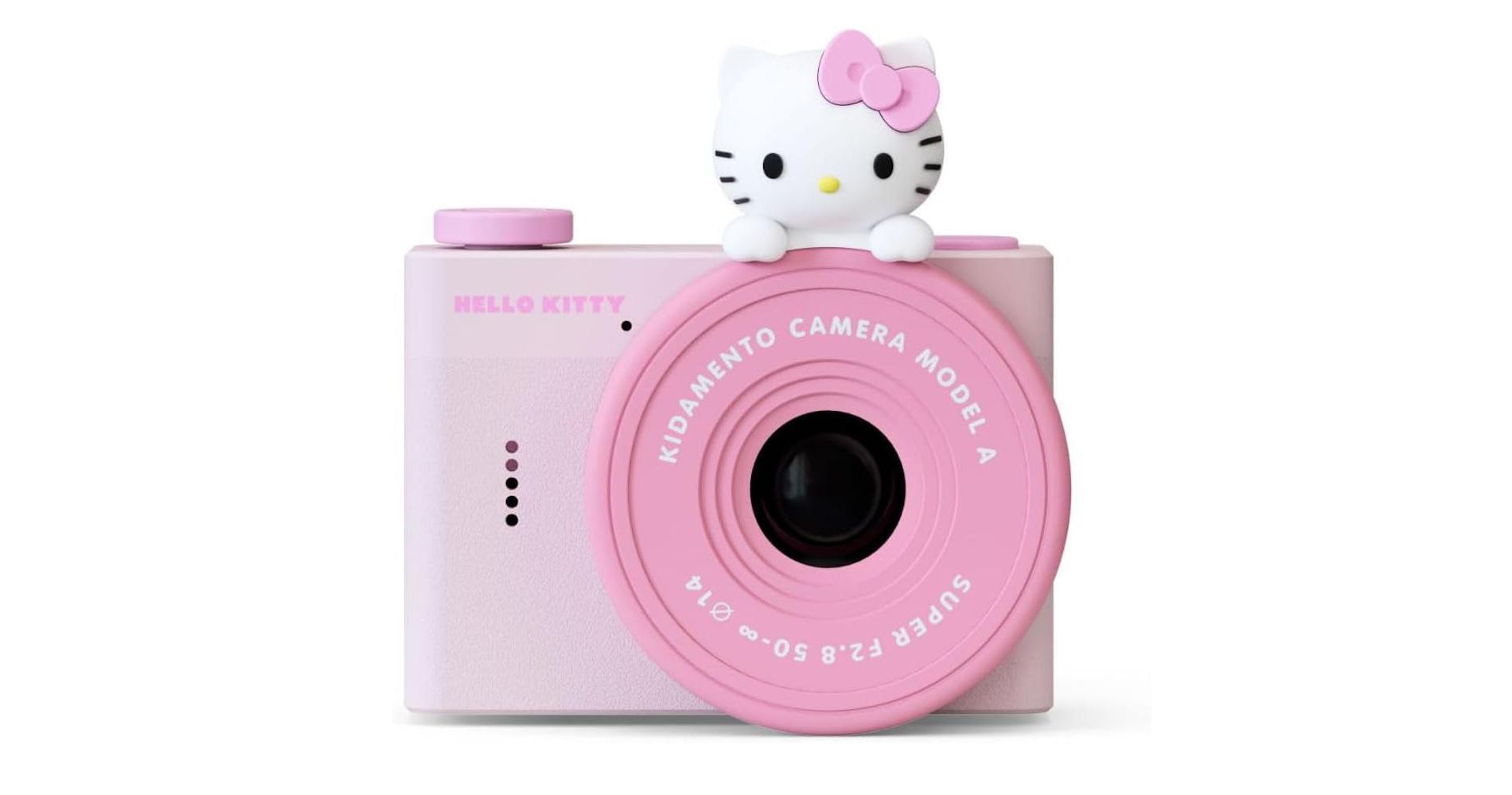 Hello Kitty Mini Kids Digital Camera & Video Camcorder by Kidamento, 32GB Memory Card, USB-C, Adjustable Soft Strap Lanyard, Scavenger Hunt Momento