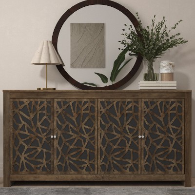 Galano Culbreath 4 Door Sideboard - Knotty Oak