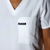 Members Only Siena V-Neck Scrub Top for Women With Double Chest And Waist Pockets - 3 of 4