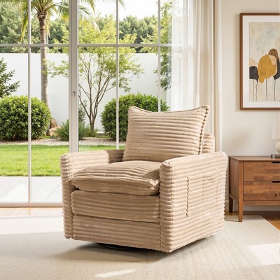 XIZZI Luxury Modular Sectional Sofa Couch, Oversized Cloud Couch for Living Room, Deep Seat Upholstered Sleeper Sofa Set w/ Optional Swivel Chairs