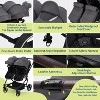 Side by Side Double Stroller for Twins,Lightweight Compact Foldable Baby Travel Stroller with High Landscape Seat - 2 of 4