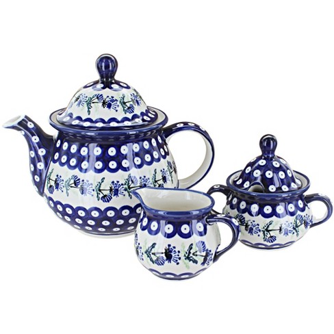 Polish pottery tea outlet set