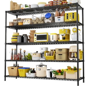 Adjustable Garage Wire Shelving Unit for Kitchen, Laundry Room, Pantry, Warehouse, Basement - 1 of 4