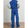 Women's Fleece Terry Cargo Sweatpants - Buttermelon - 3 of 3
