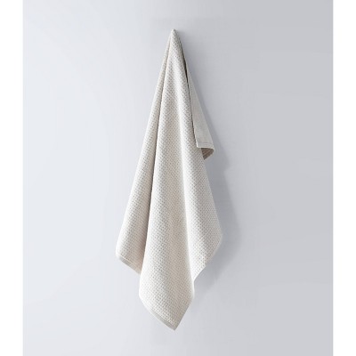 Northern Pacific Beige Cotton Waffle Textured 6-Piece Towel Set