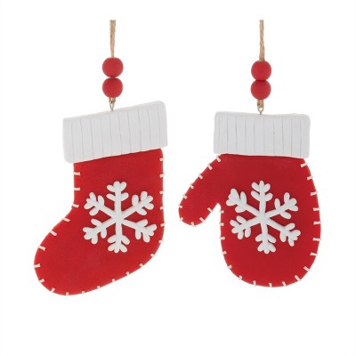 Mitten & Stocking Ornaments – Set of 12