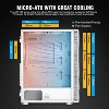 Montech X3 Mesh White ATX Mid-Tower PC Gaming Case with RGB Fans - 2 of 4