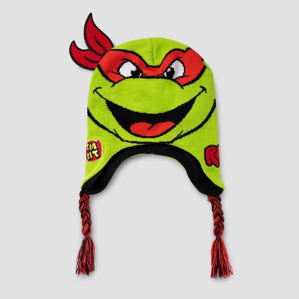 Kids' Teenage Mutant Ninja Turtles Big Face Beanie - Green