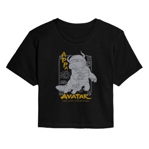 Women's - Avatar: The Last Airbender - Appa Cropped Graphic T-Shirt - 1 of 4