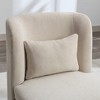 Hrinhom 25.2"W 360° Swivel Chair with Pillow, Chenille Armlesschair,Metal Base - 4 of 4