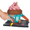 Mattel Hot Wheels City Downtown Ice Cream Swirl Track, Blue, 2 Pieces - 2 of 4