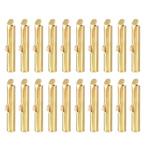 Unique Bargains Tube Ball Bead Slide on End Clasps for Multi-Strand DIY Craft Making 100 Pcs - 1 of 3