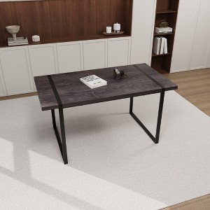 Modern Minimalist Round & Rectangular MDF Dining Table, for Office, Home & Kitchen, Available in Multiple Colors - 1 of 4